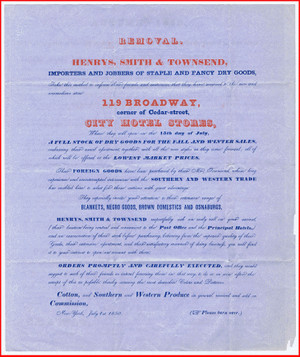 Clothing for Slaves: “Negro Goods,” “Kentucky Jeans,” and Osnaburgs for “the Southern and Western trade.” image